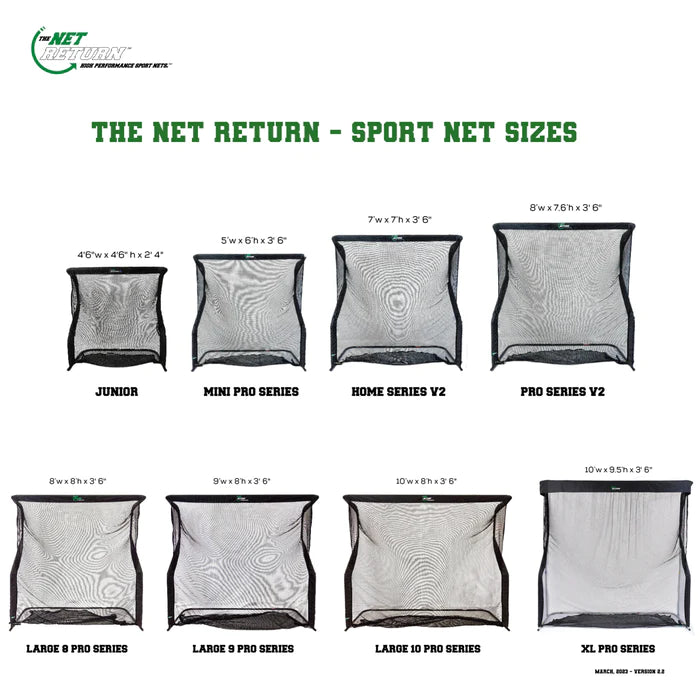 NET RETURN LARGE PRO 8 - 8'W x 8'H